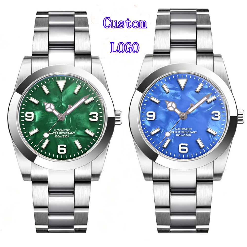 Stainless Bracelet Diver - Jam Tangan Logo Kustom 36mm 39mm