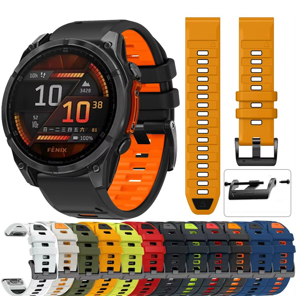 Silicone Watch Band 22Mm - QuickFit 26mm 22mm Tali Jam Tangan
