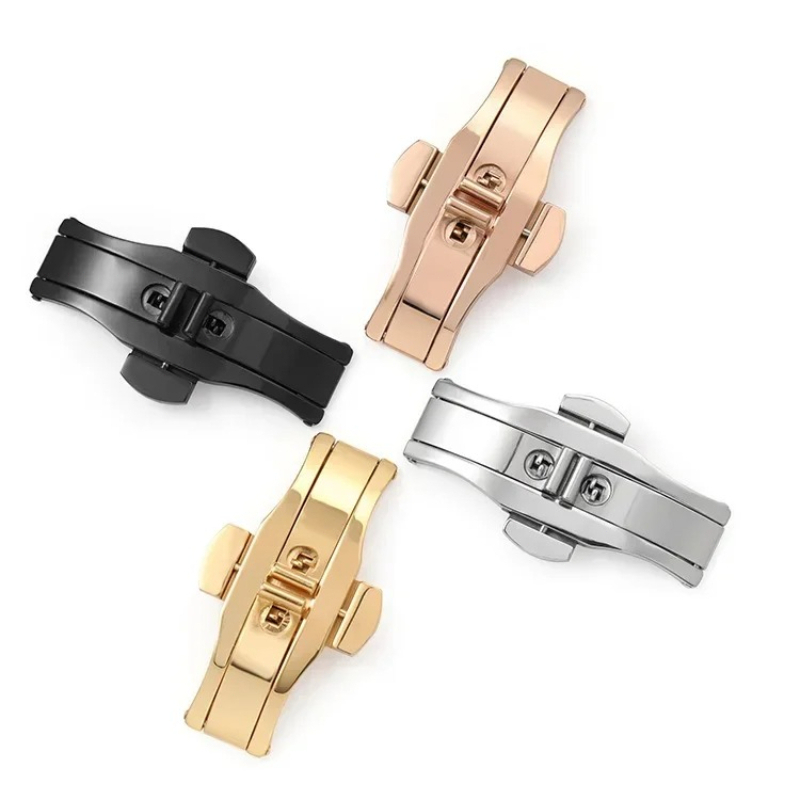 Butterfly Clasp Deployant - Tali Jam Tangan Gesper Baja Tahan