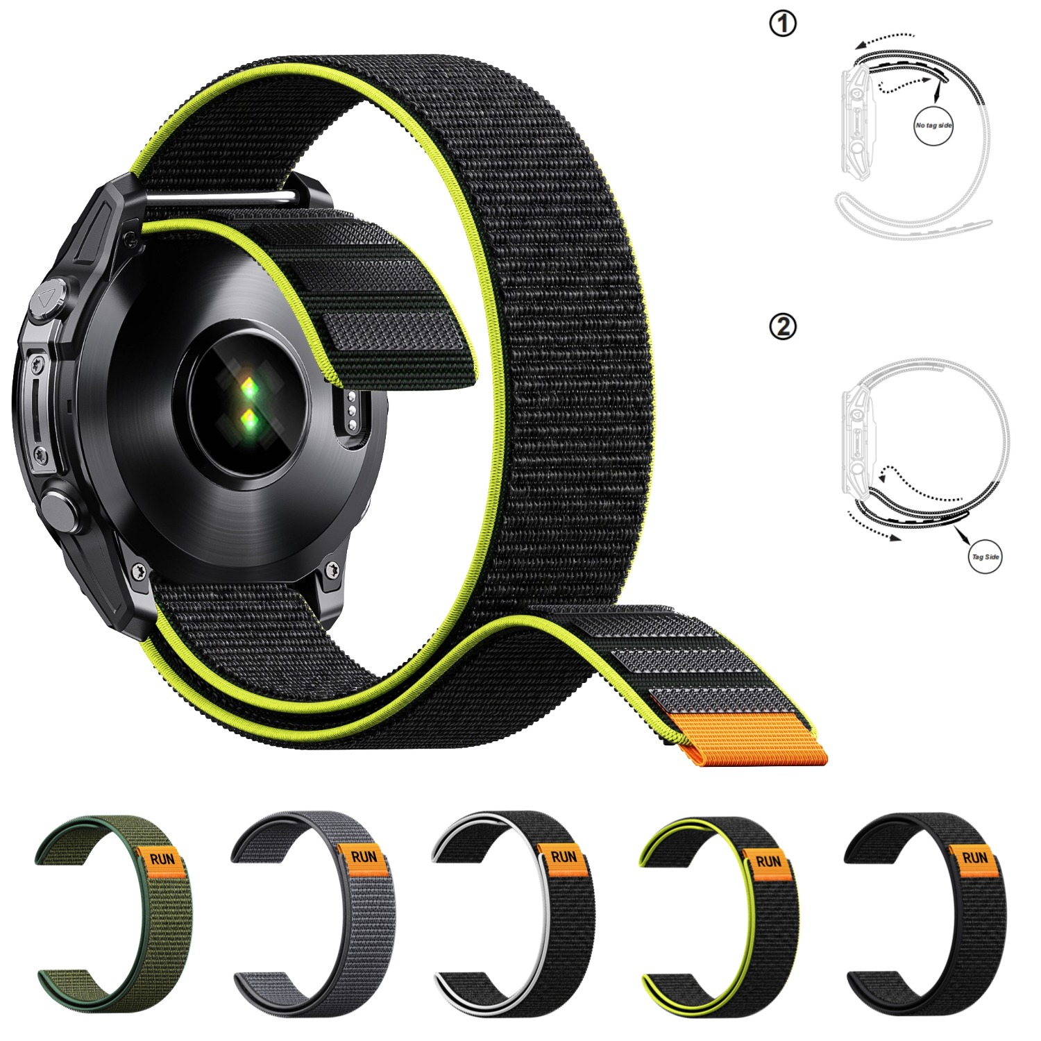 Sport Loop Velcro - Tali Jam Tangan Ultra Ringan Tanpa