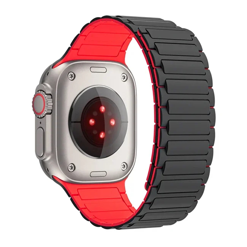 Milanese Loop Magnetic - Tali silikon untuk iWatch, tali olahraga