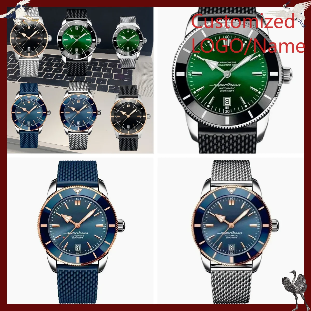 Rubber Strap Diver - A1212 Toko Jam Tangan Kustom 46mm