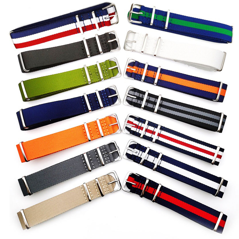 Nato Strap Nylon - Sabuk kanvas untuk jam tangan nilon