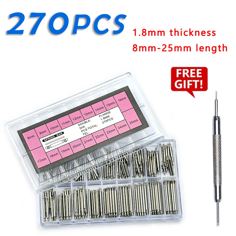 Spring Bar Tool Set - 270pcs/set Batang Pegas Baja Anti Karat