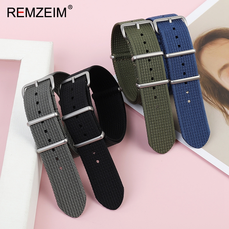 Tali jam nilon bergaris baru 1 - Nato Strap Nylon ulasan dan harga