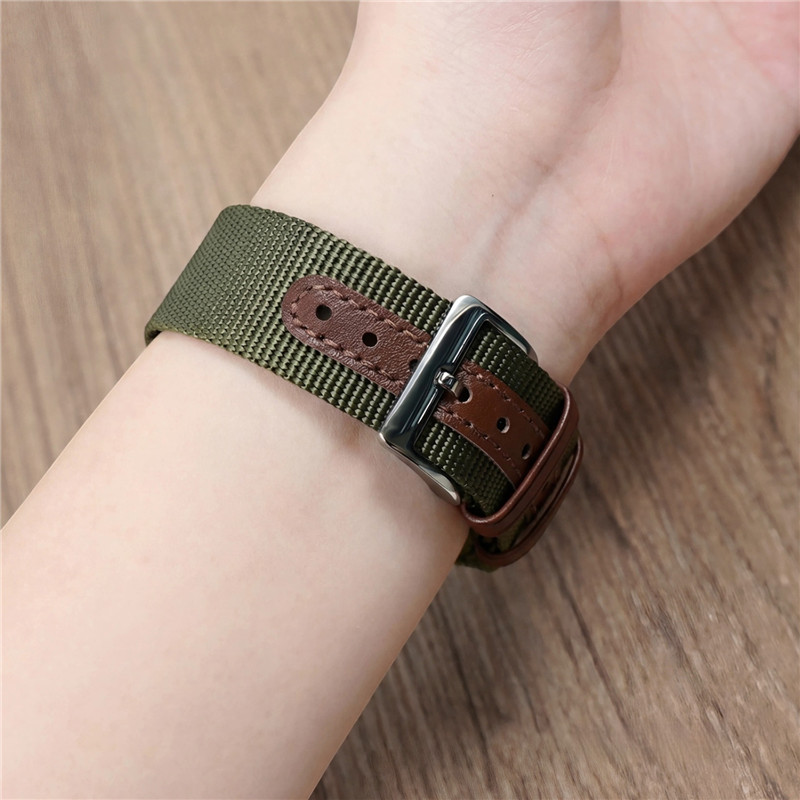 Tali Jam Tangan Bergaris Nilon - Canvas Strap Watch ulasan dan harga