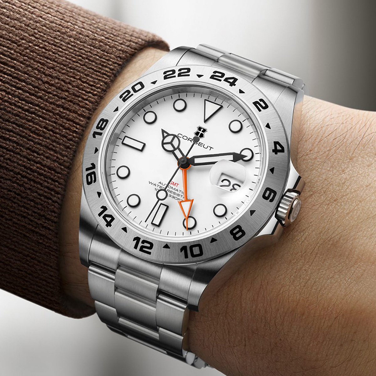 Jam Tangan GMT Mekanis Otomati - Stainless Bracelet Diver ulasan dan harga