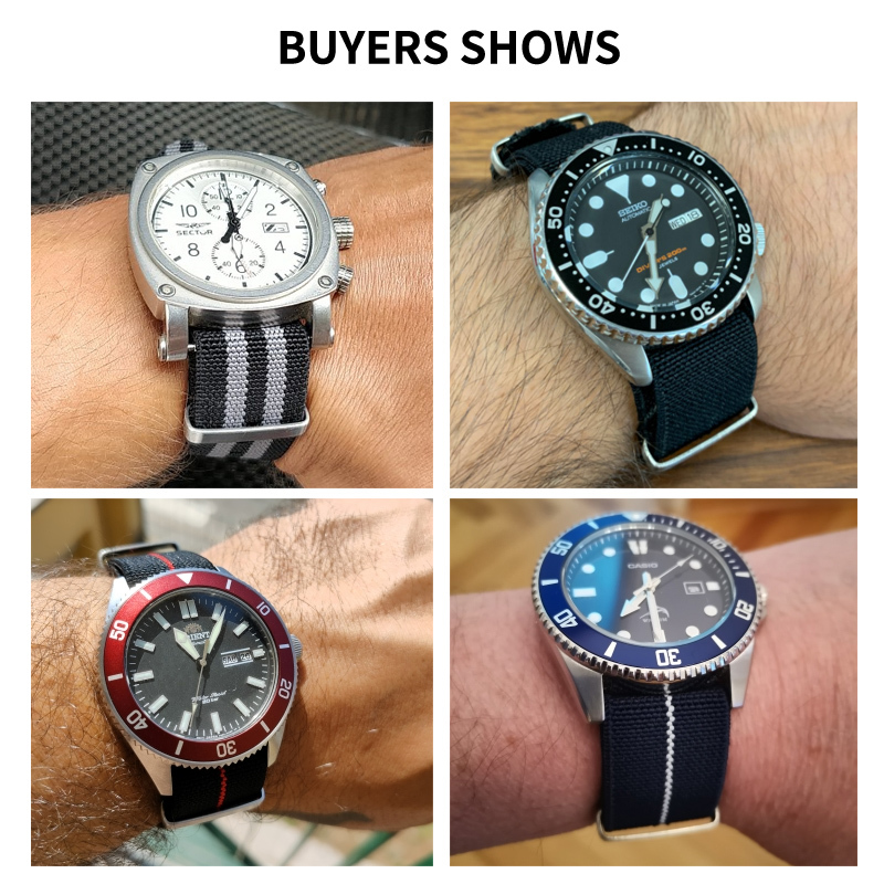 Tali jam tangan tentara Peranc - Nato Strap Nylon ulasan dan harga