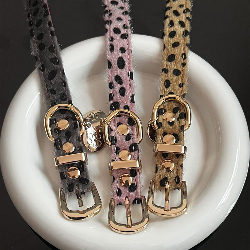 Kerah Anjing Kecil Pola Macan  - Leather Strap Quick Release ulasan dan harga