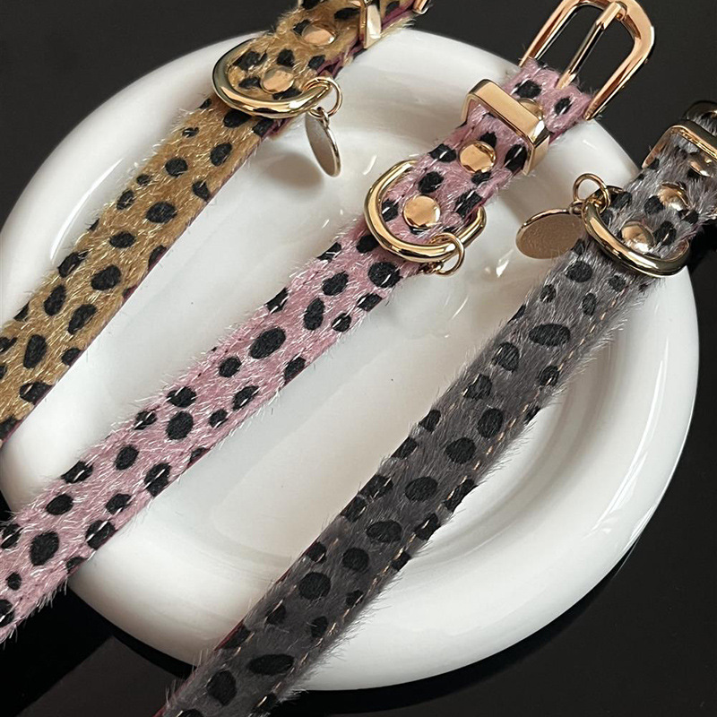 Kerah Anjing Kecil Pola Macan  - Leather Strap Quick Release ulasan dan harga