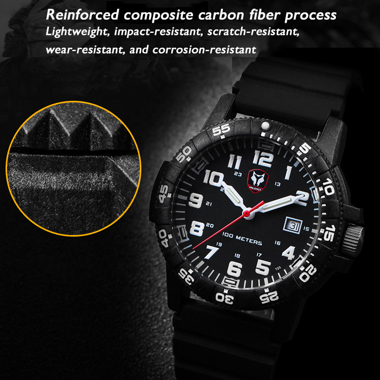 Hnlgnox Jam Tangan Pilot Pria  - Rubber Strap Diver ulasan dan harga