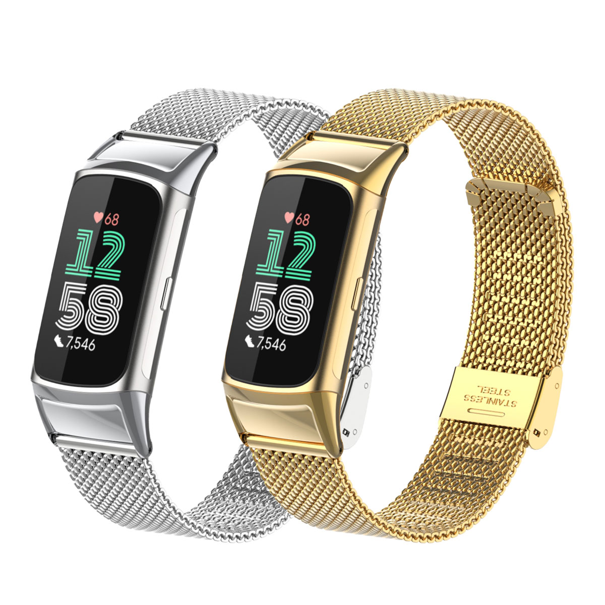 Cocok untuk Fitbit Charge 5/6  - Mesh Strap Metal ulasan dan harga