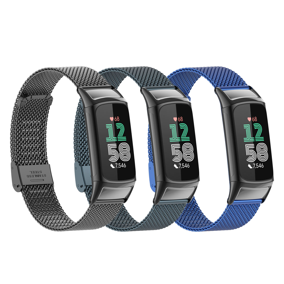 Cocok untuk Fitbit Charge 5/6  - Mesh Strap Metal ulasan dan harga