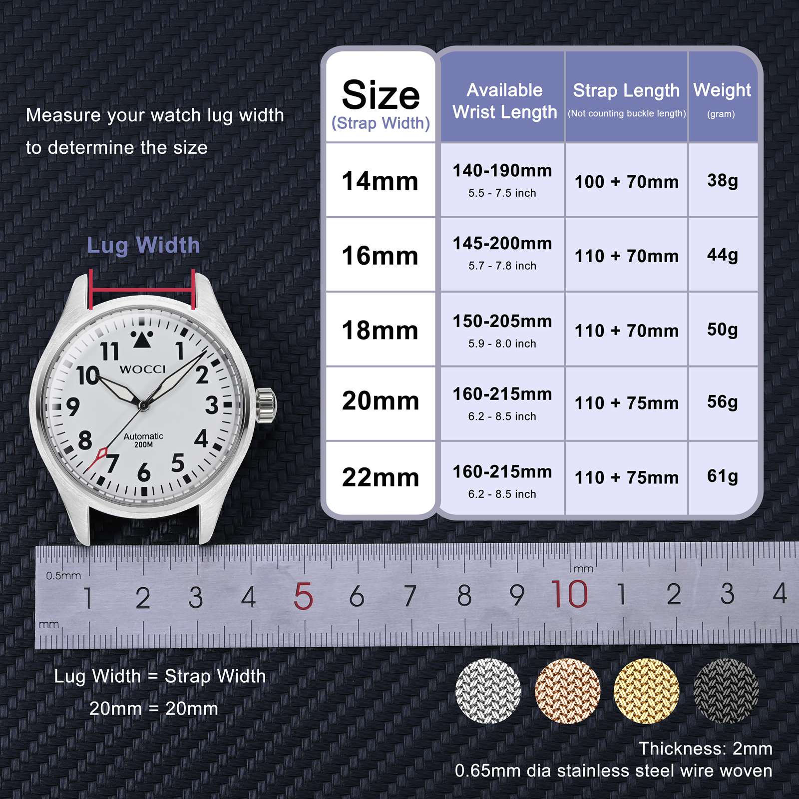Tali Jam Tangan Logam WOCCI El - Nato Strap Nylon ulasan dan harga